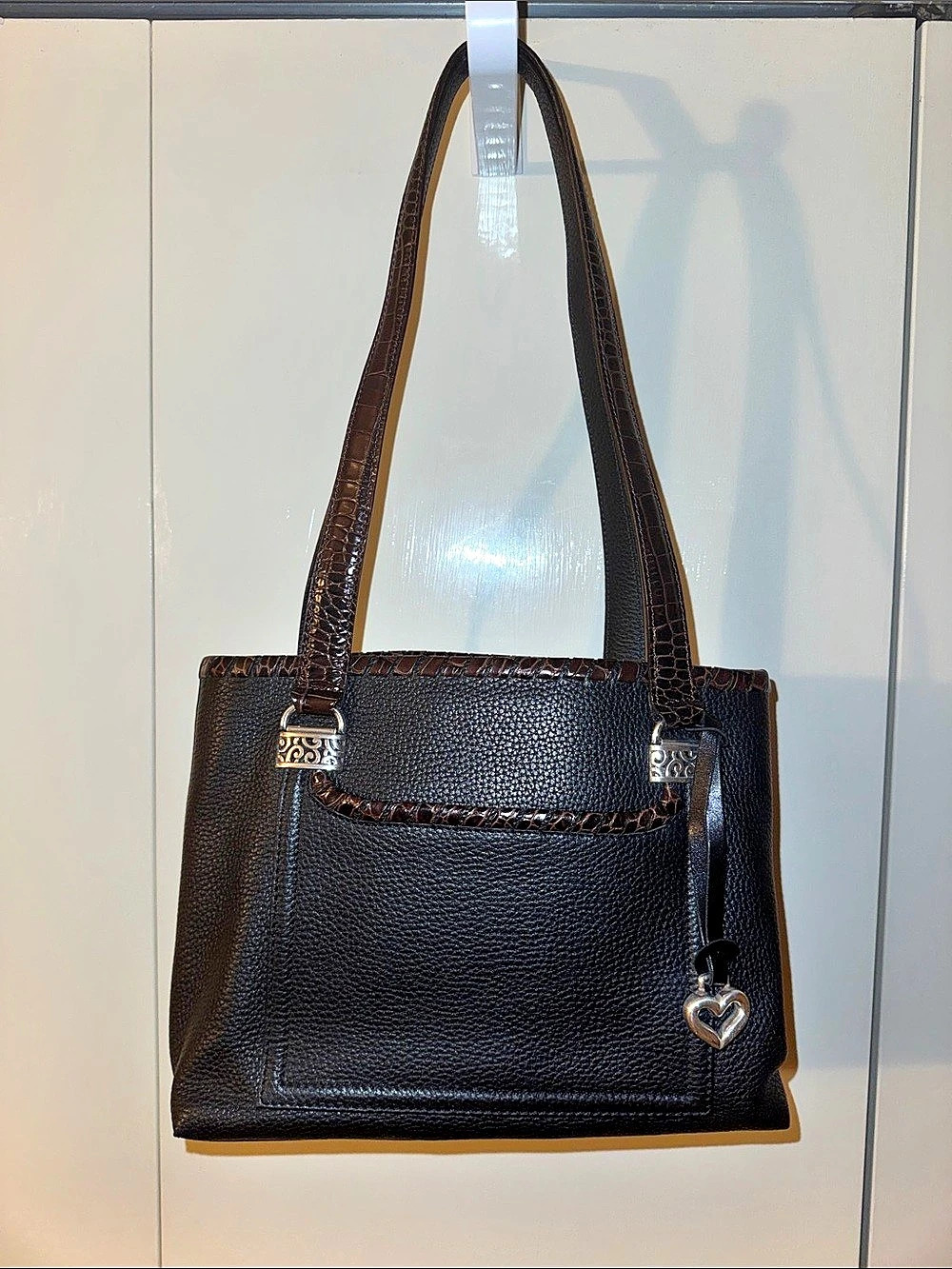 Brighton Black & Brown Tote Bag